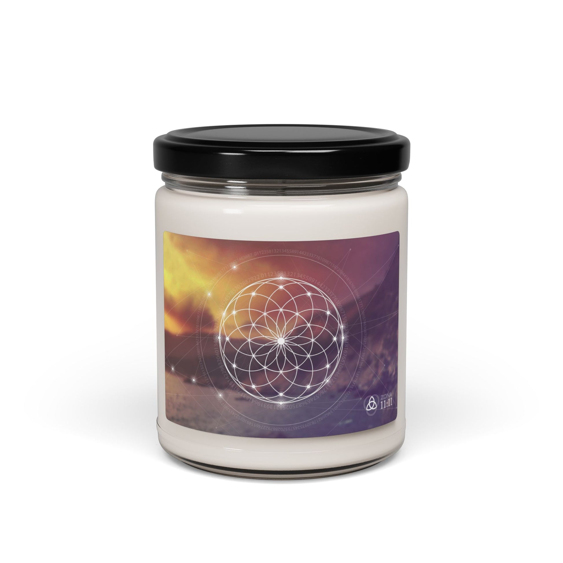 Relaxing Scented Soy Candle with Ethereal Design, Mindfulness Gift, Home Decor, Aromatherapy, Meditation, Self-Care