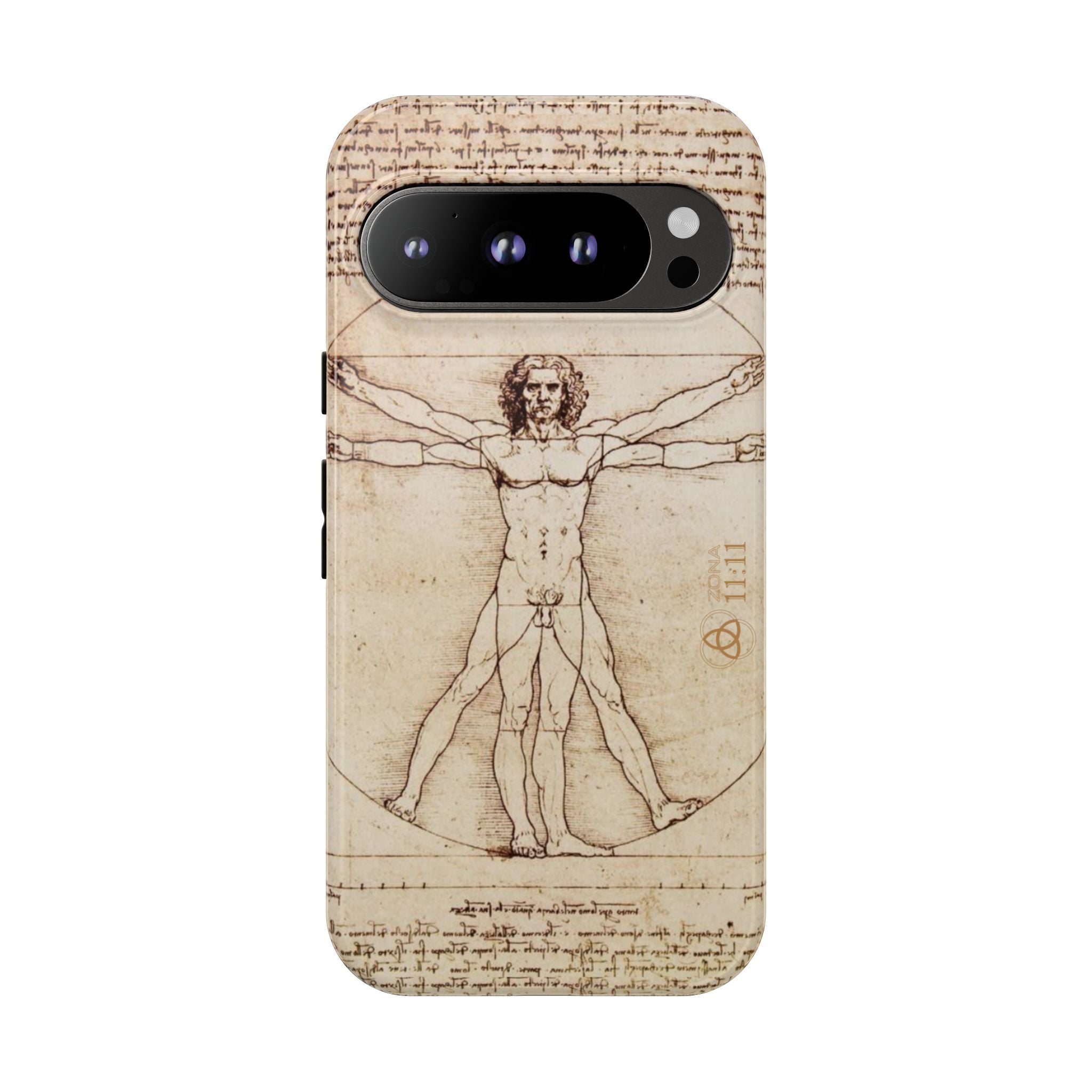 Proporción Divina – Carcasa de doble capa del Hombre de Vitruvio - Da Vinci