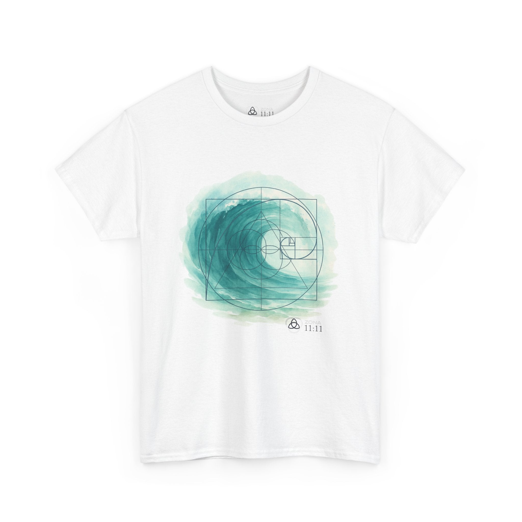 Espiral Dorada – Camiseta Unisex con Onda de la Vida