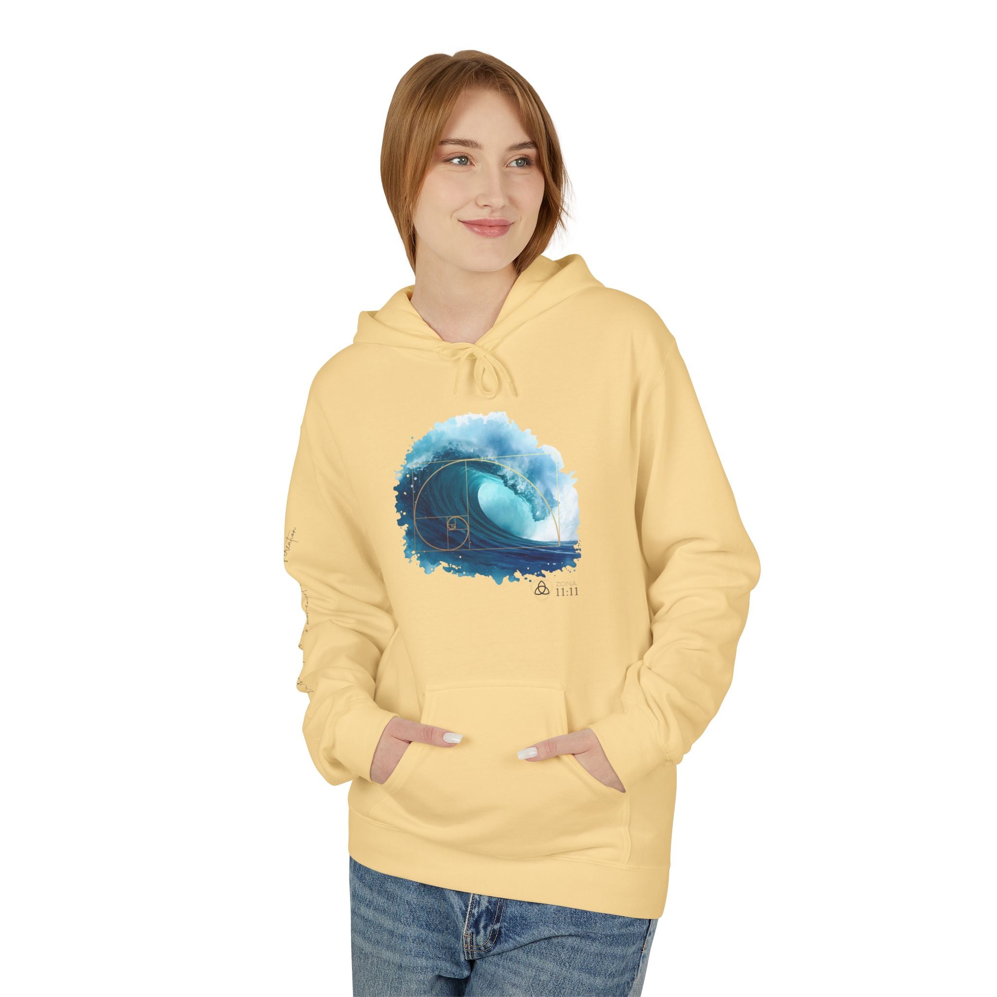 Espiral Dorada · Hoodie Unisex – Onda de la Vida