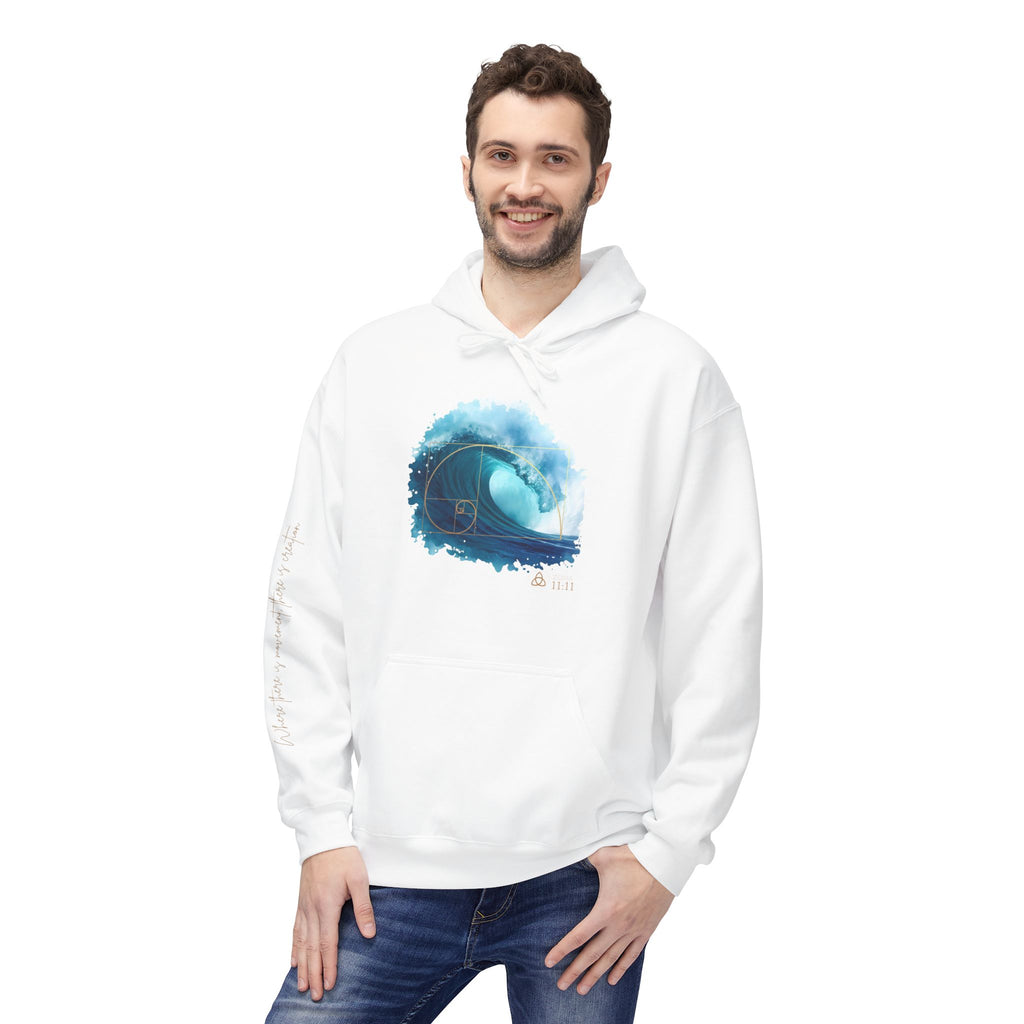 Espiral Dorada · Hoodie Unisex – Onda de la Vida