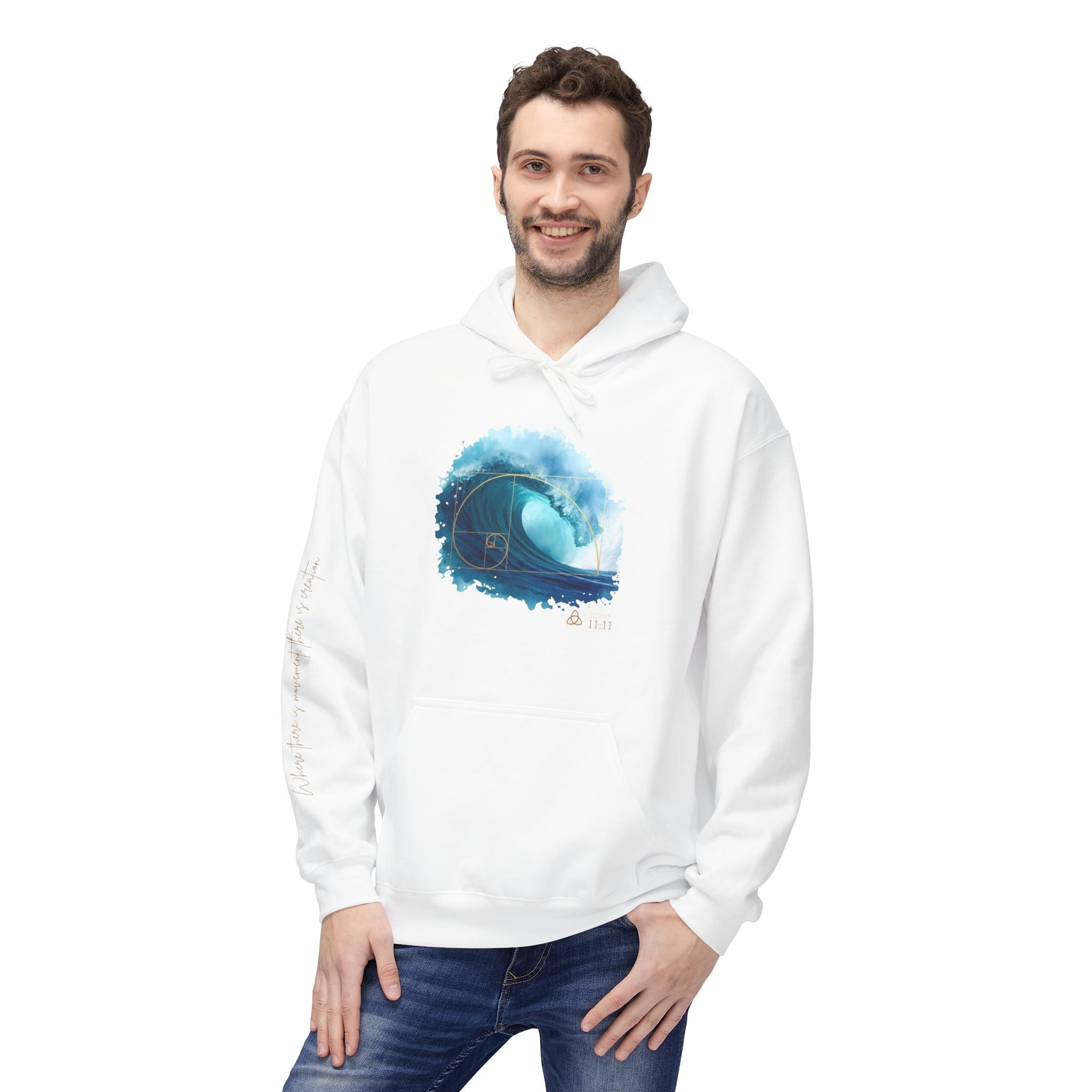 Espiral Dorada · Hoodie Unisex – Onda de la Vida