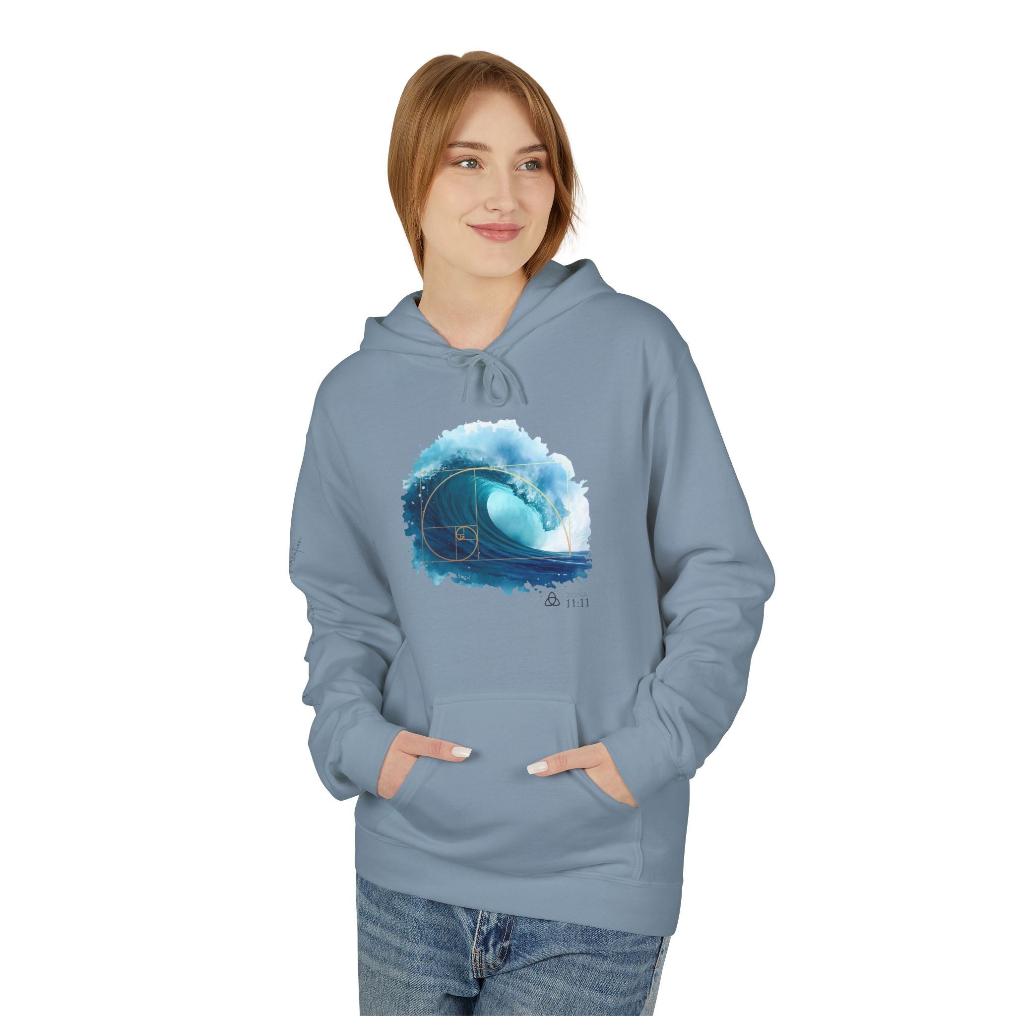Espiral Dorada · Hoodie Unisex – Onda de la Vida