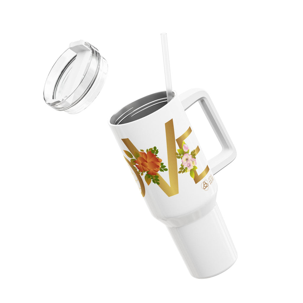 Amor que Florece – Tumbler Semilla de la Vida 40oz (1.183ml)