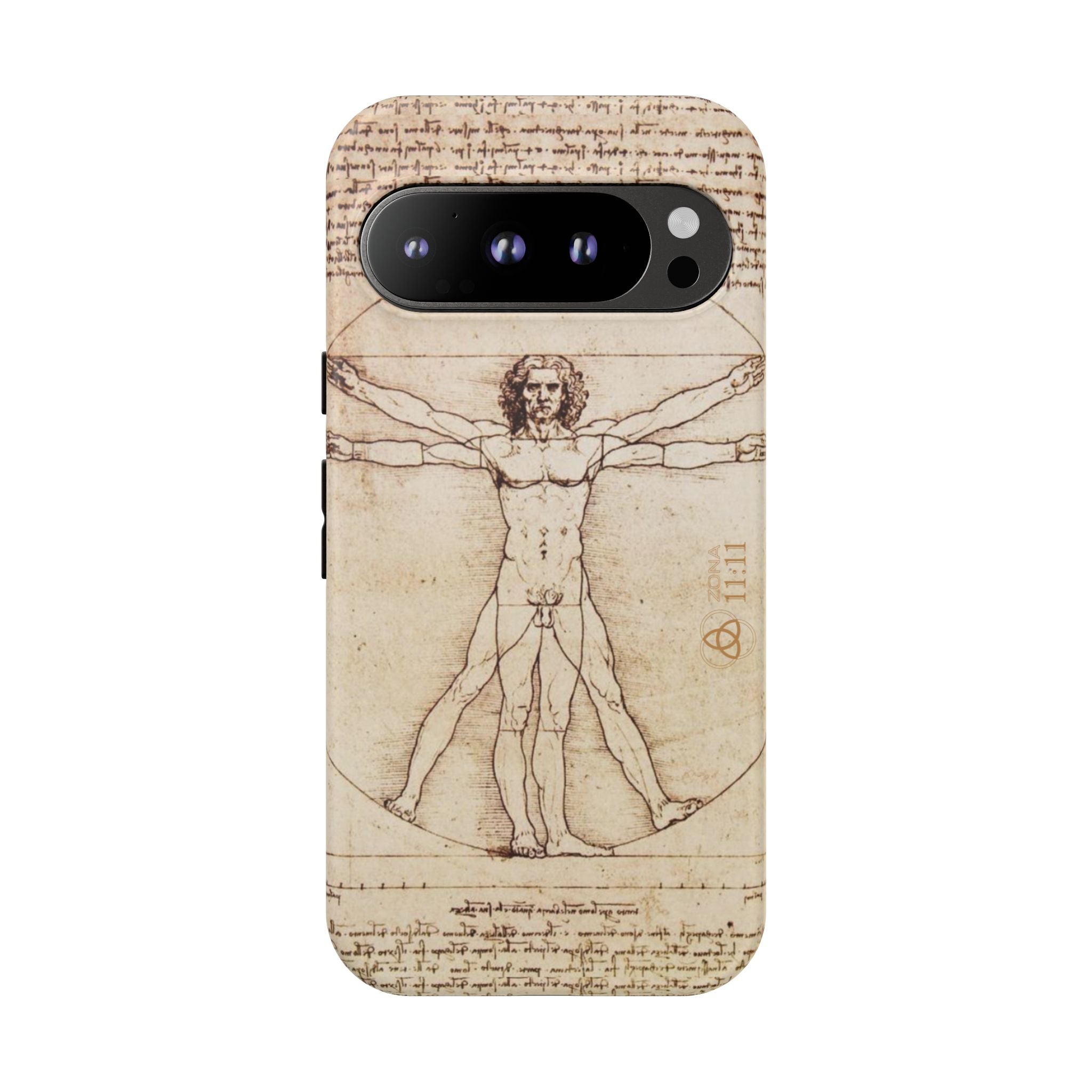 Proporción Divina – Carcasa de doble capa del Hombre de Vitruvio - Da Vinci