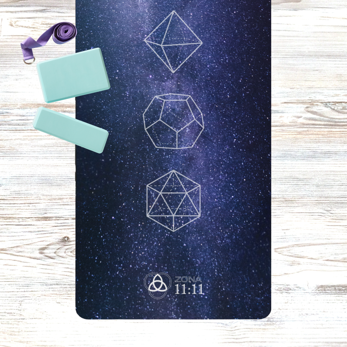 Geometría del Cosmos – Mat de Yoga Sólidos Platónicos