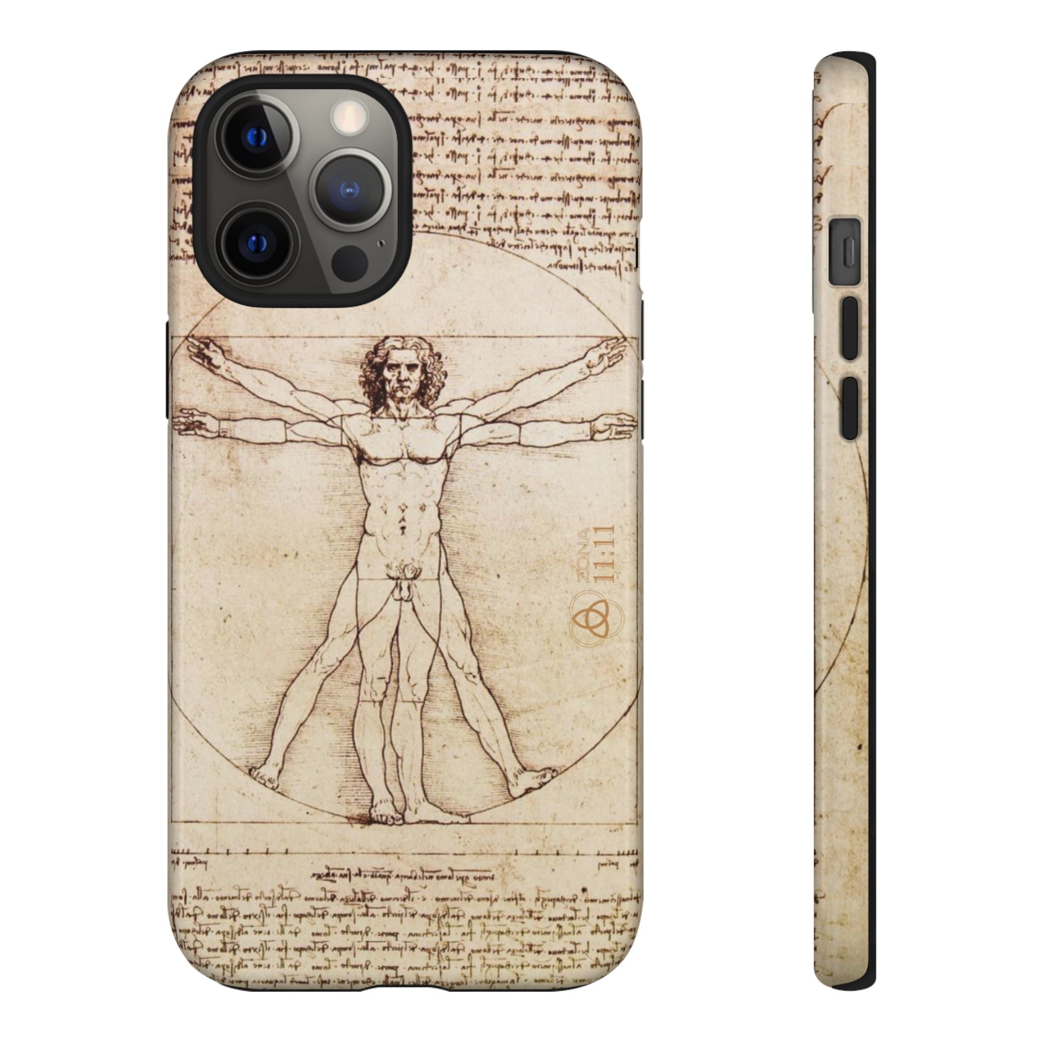 Proporción Divina – Carcasa de doble capa del Hombre de Vitruvio - Da Vinci