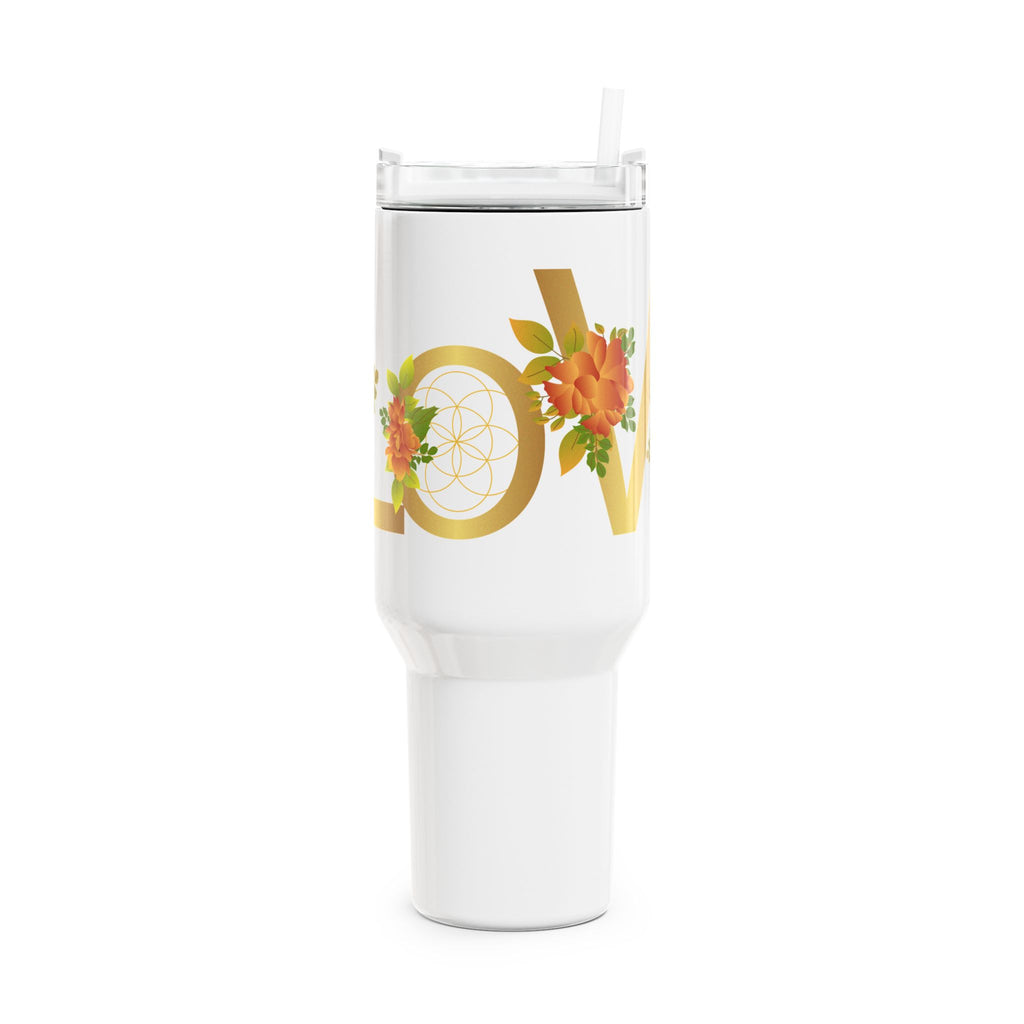 Amor que Florece – Tumbler Semilla de la Vida 40oz (1.183ml)