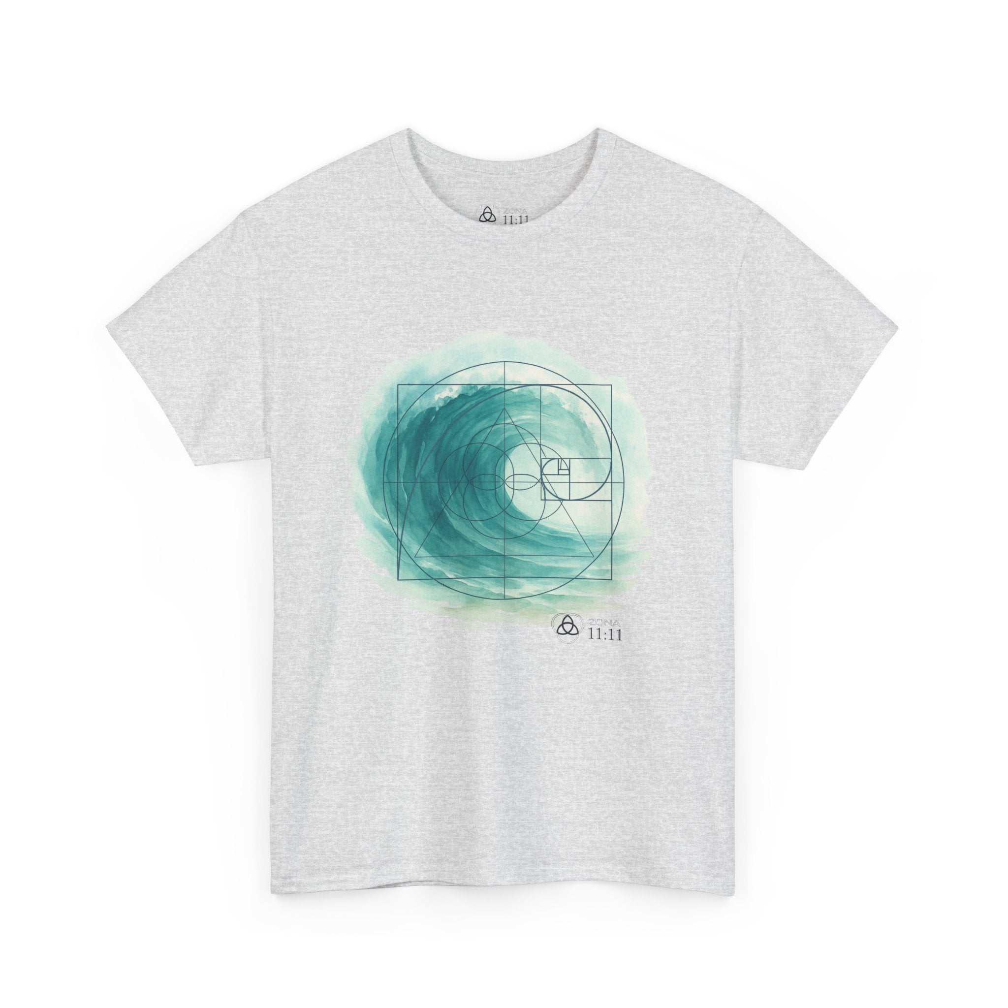 Espiral Dorada – Camiseta Unisex con Onda de la Vida