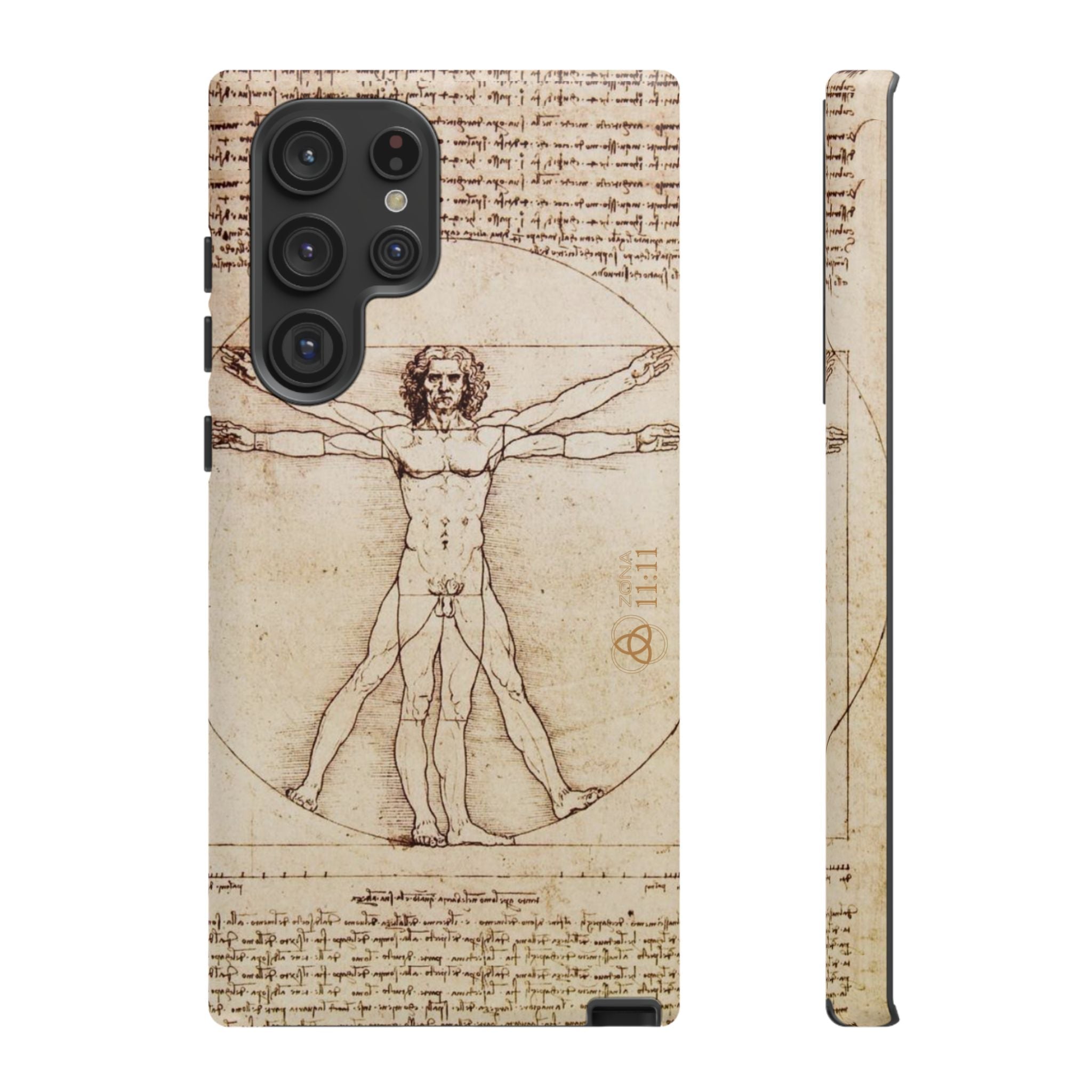 Proporción Divina – Carcasa de doble capa del Hombre de Vitruvio - Da Vinci