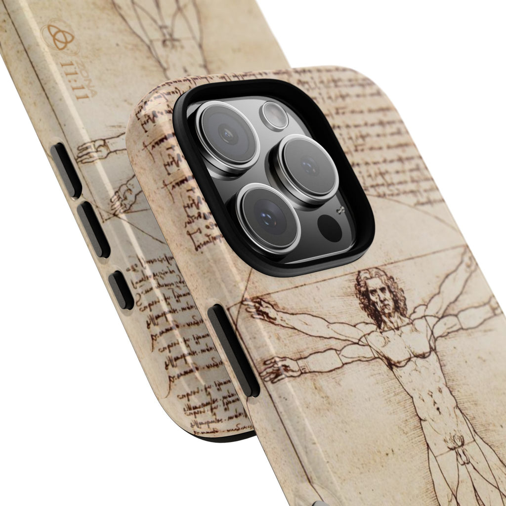 Proporción Divina – Carcasa de doble capa del Hombre de Vitruvio - Da Vinci