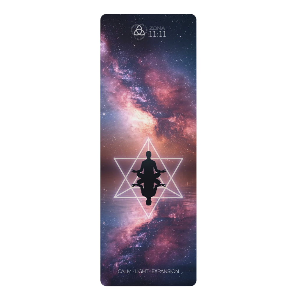 Mat de Yoga “Calma · Luz · Expansión” – Conexión Cósmica & Merkaba