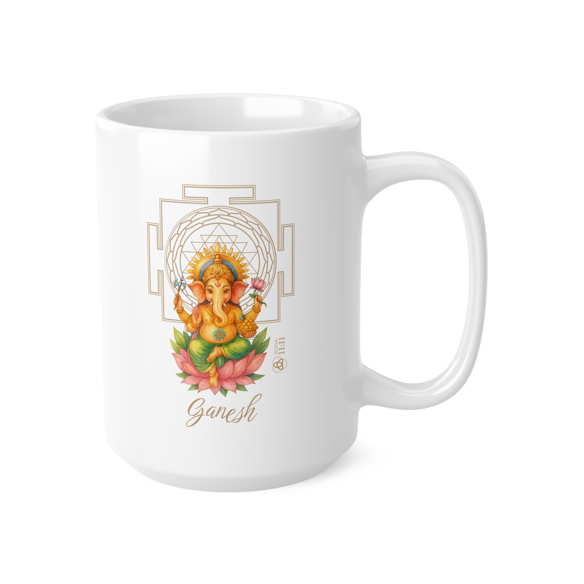 Ganesh Sagrado – Taza Abundancia & Bendición (11oz & 15oz)