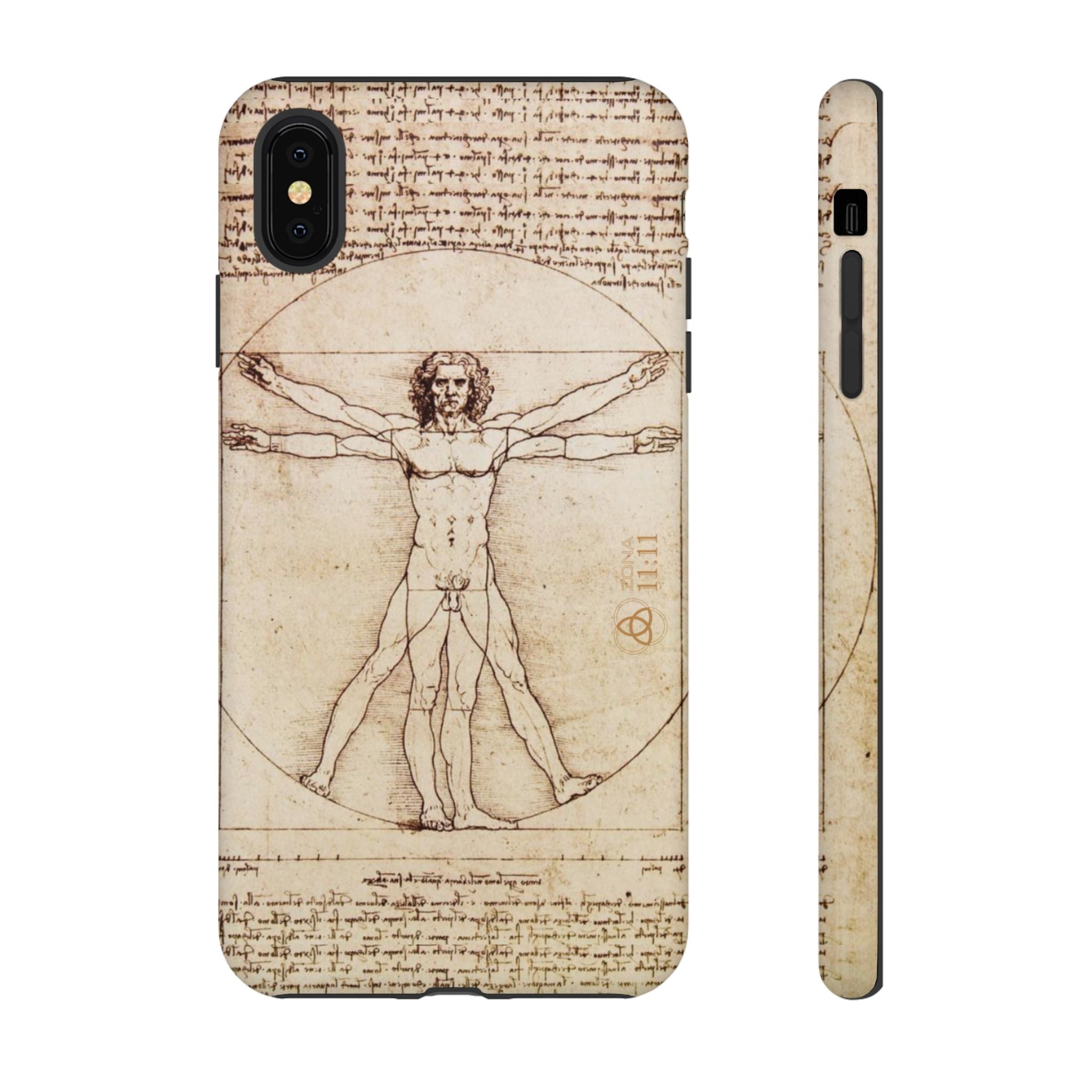 Proporción Divina – Carcasa de doble capa del Hombre de Vitruvio - Da Vinci