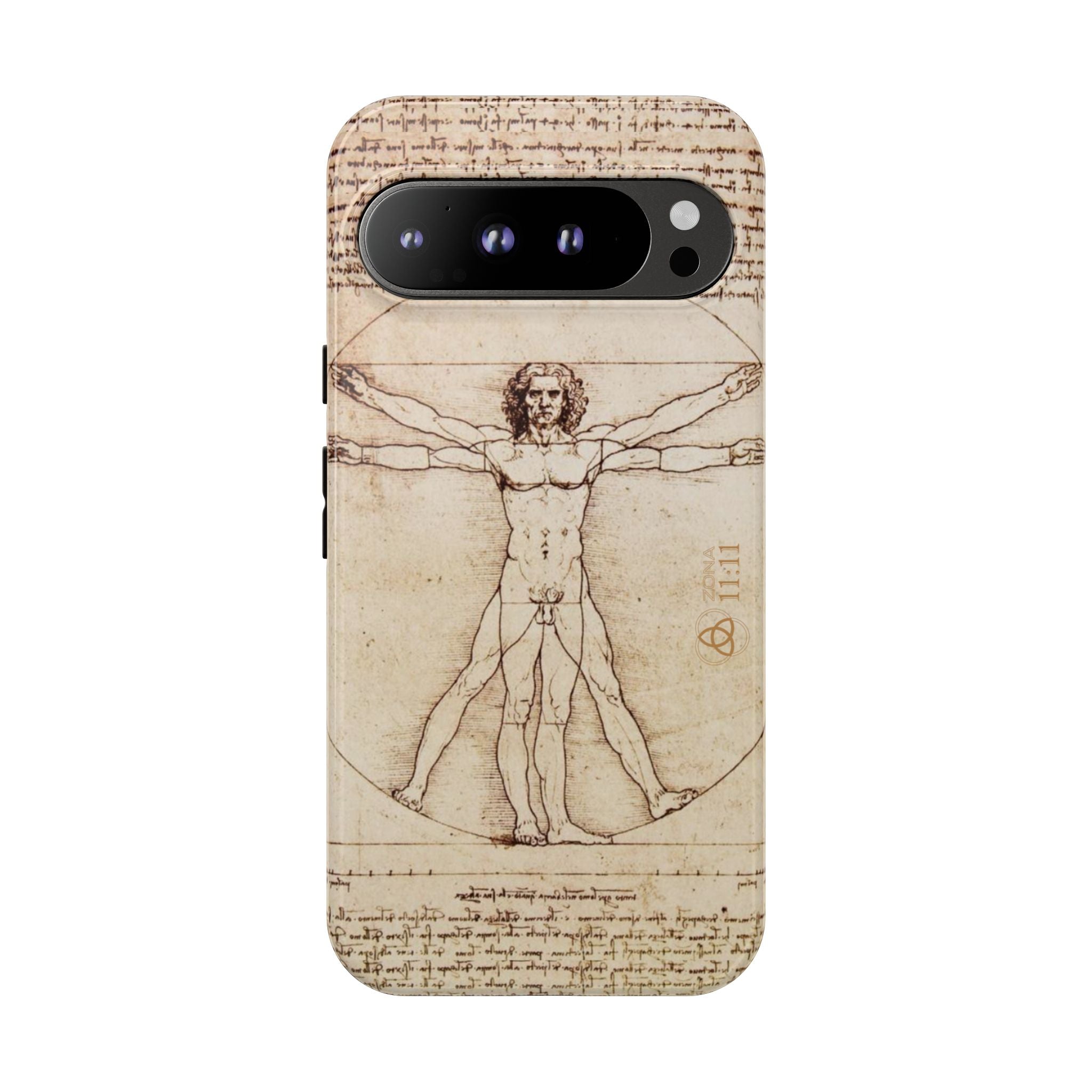 Proporción Divina – Carcasa de doble capa del Hombre de Vitruvio - Da Vinci