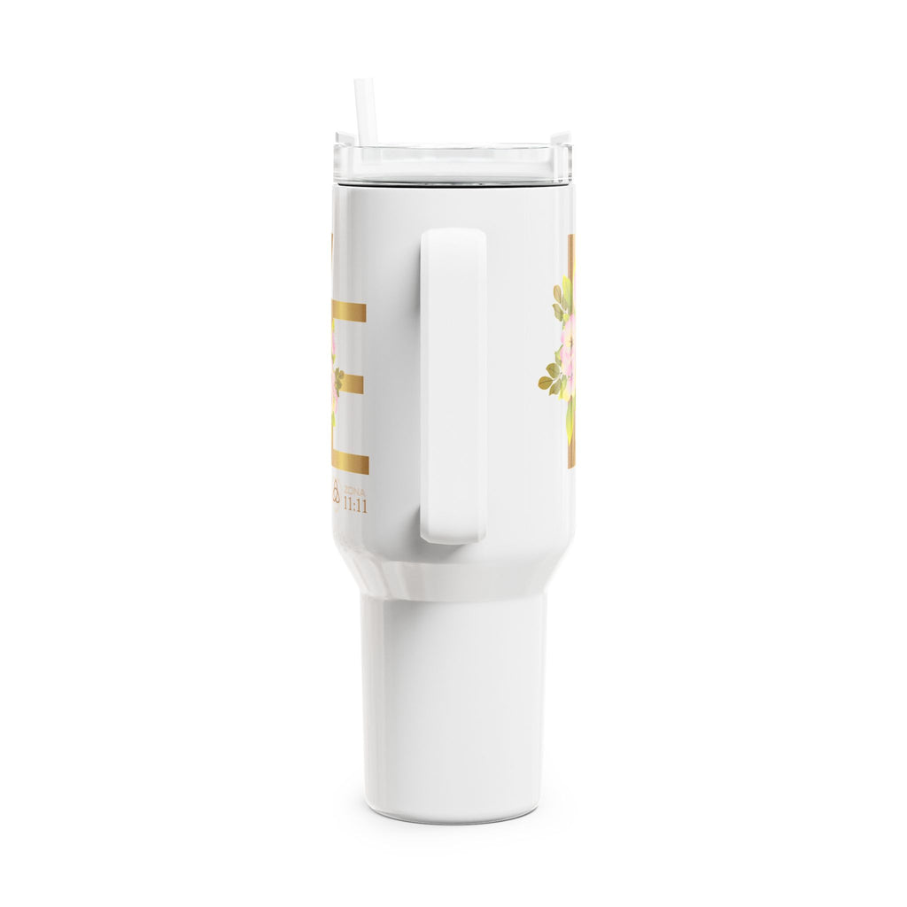 Amor que Florece – Tumbler Semilla de la Vida 40oz (1.183ml)