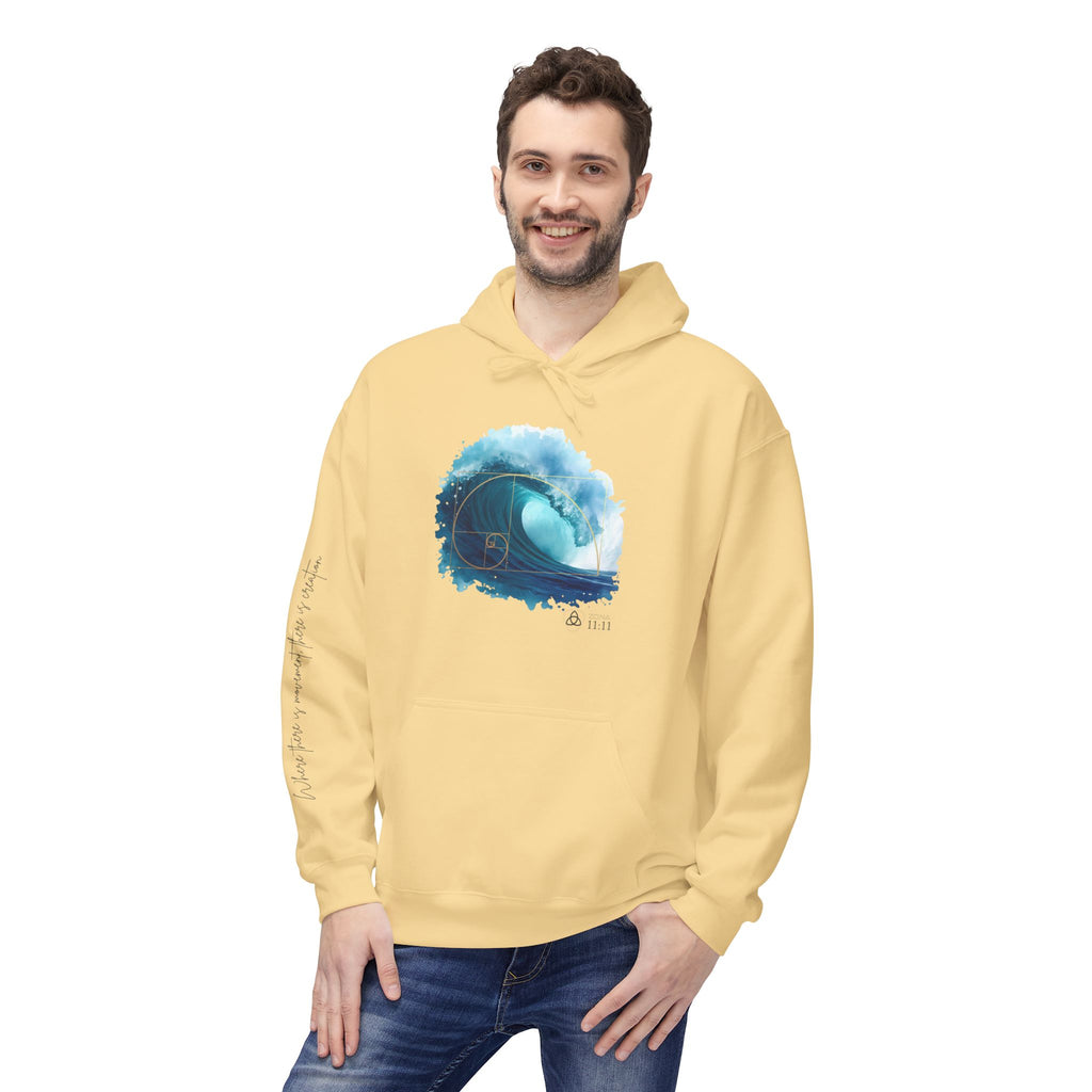 Espiral Dorada · Hoodie Unisex – Onda de la Vida