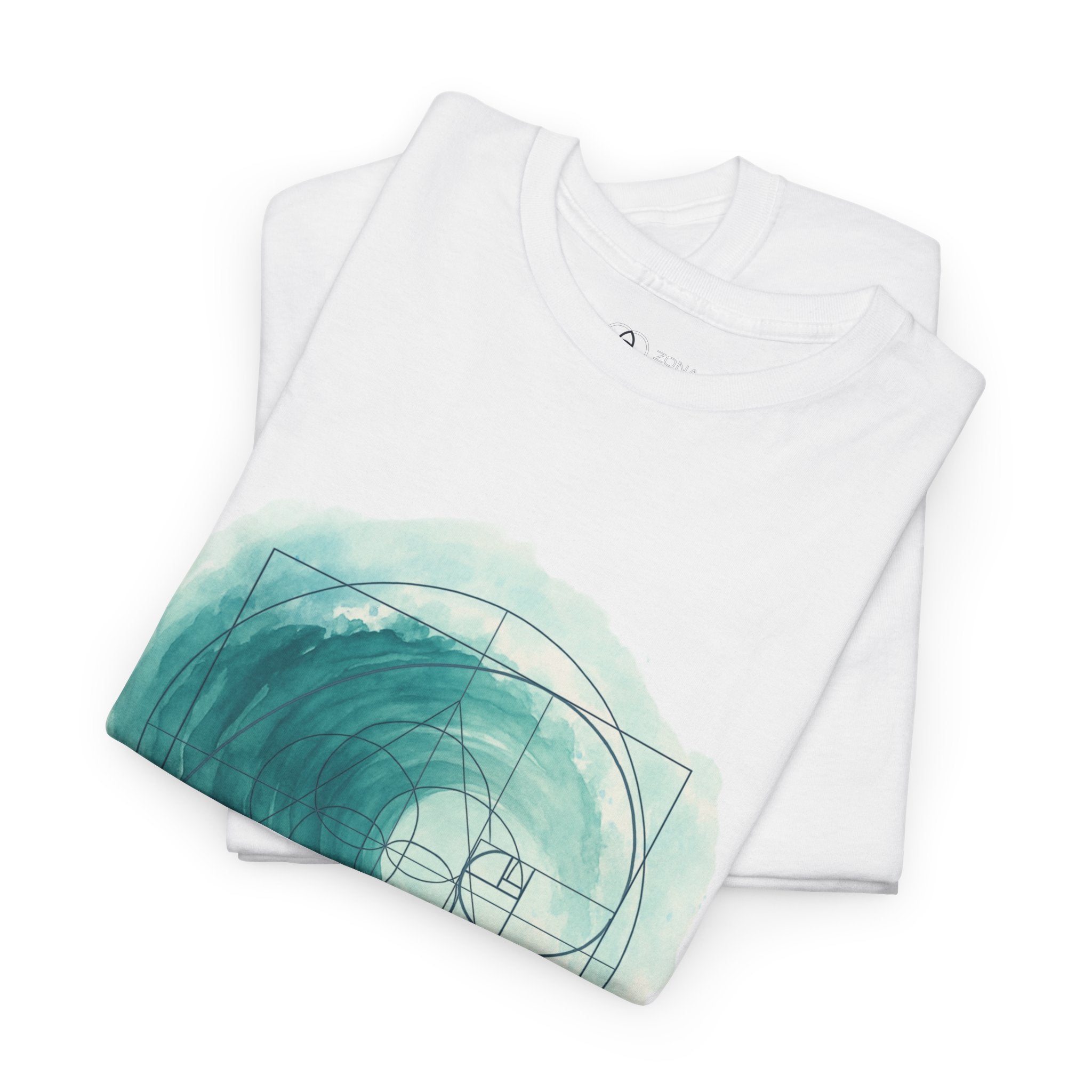 Espiral Dorada – Camiseta Unisex con Onda de la Vida