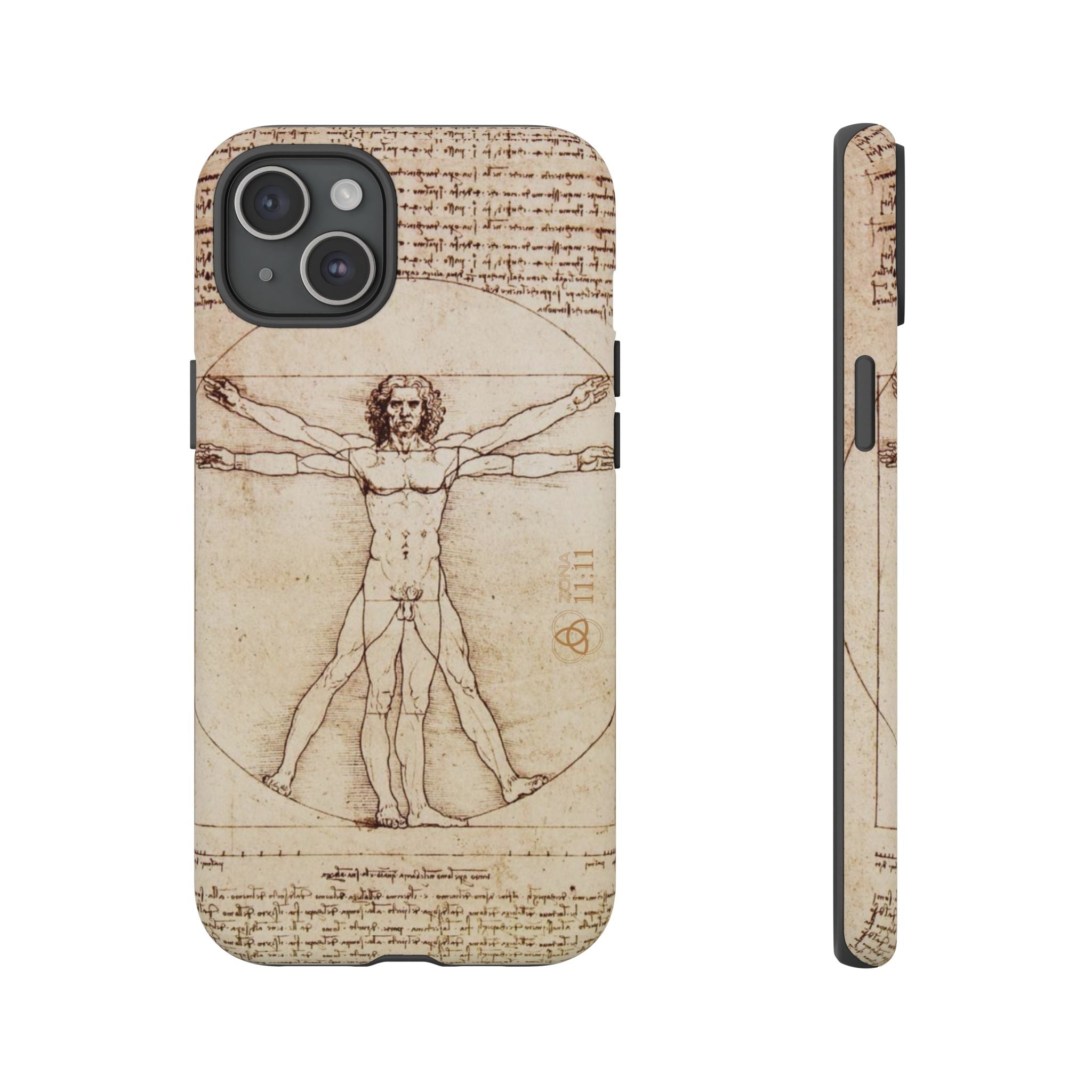 Proporción Divina – Carcasa de doble capa del Hombre de Vitruvio - Da Vinci