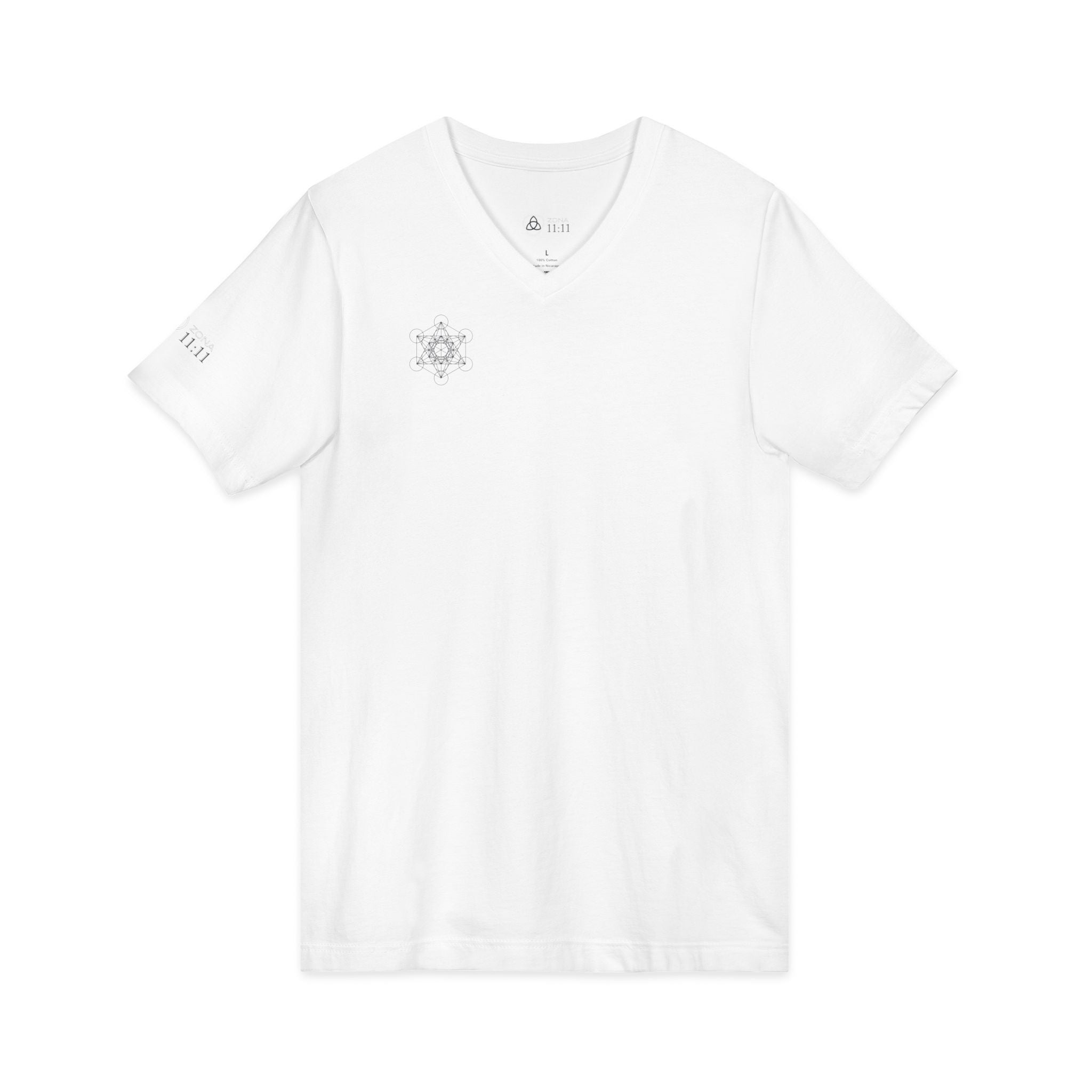 Luz de Metatrón – Camiseta Unisex Cuello V Minimalista