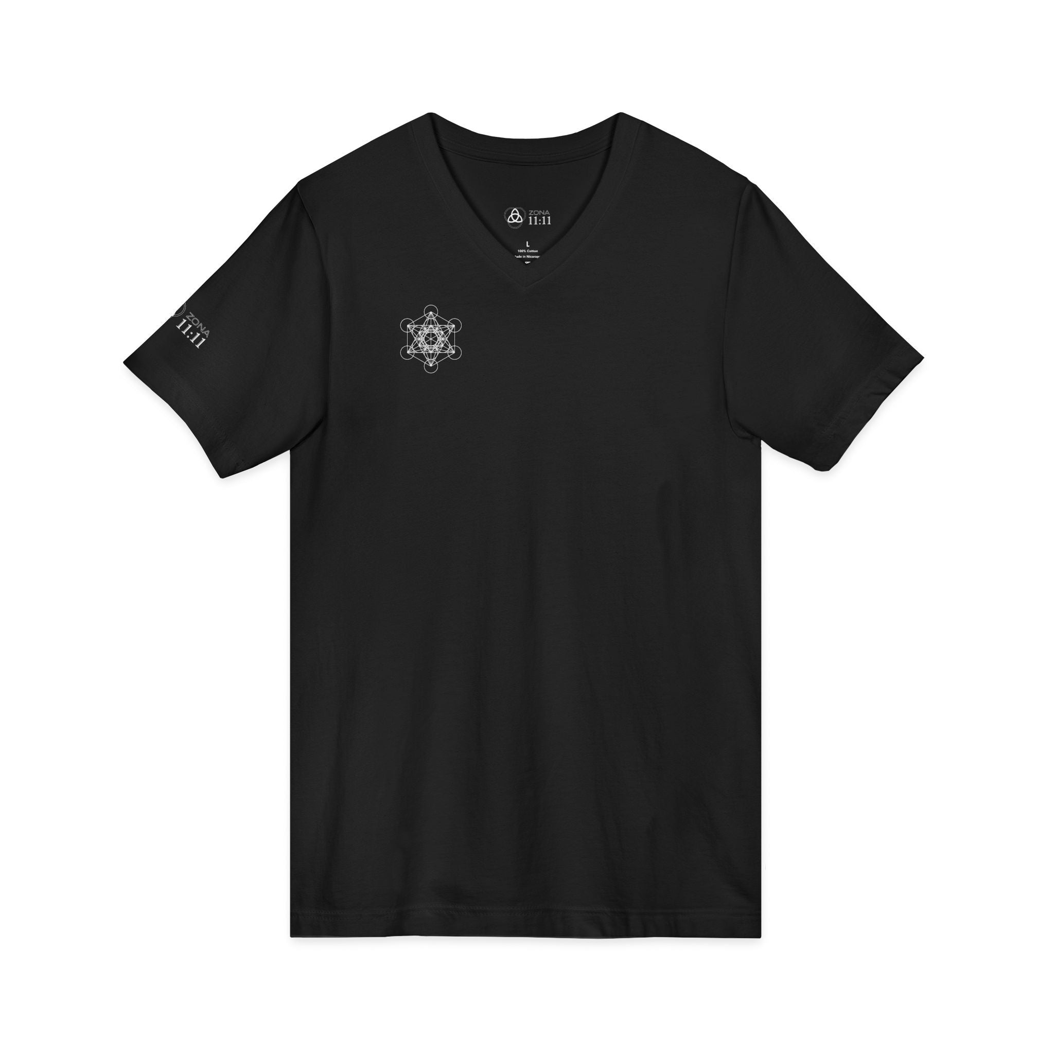 Luz de Metatrón – Camiseta Unisex Cuello V Minimalista