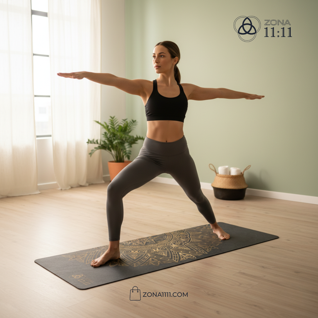 Mandala Dorado – Mat de Yoga Energía Sagrada