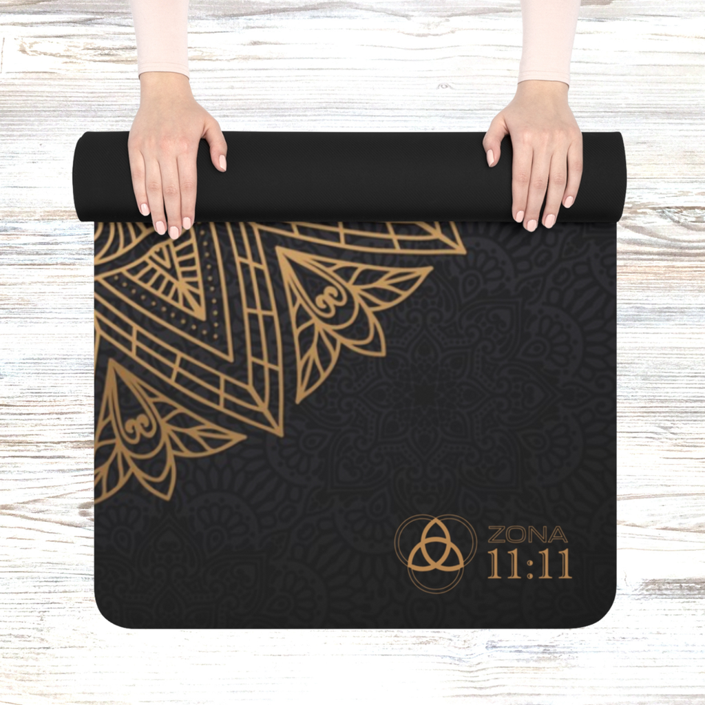 Mandala Dorado – Mat de Yoga Energía Sagrada