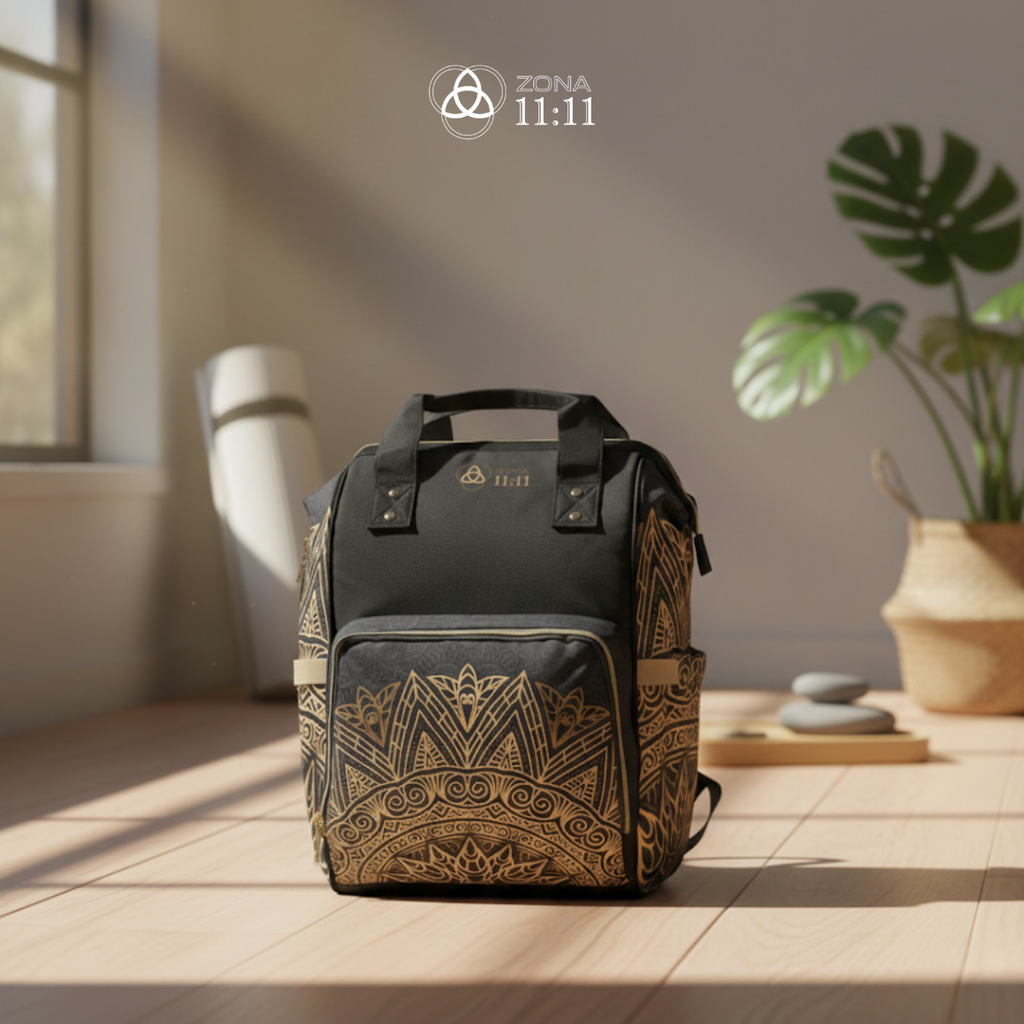 Mochila Multifuncional Mandala Dorado – ZONA 11:11