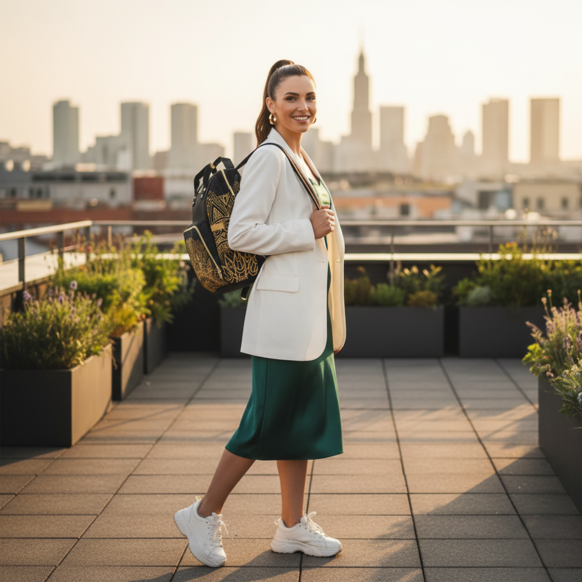 Mochila Multifuncional Mandala Dorado – ZONA 11:11