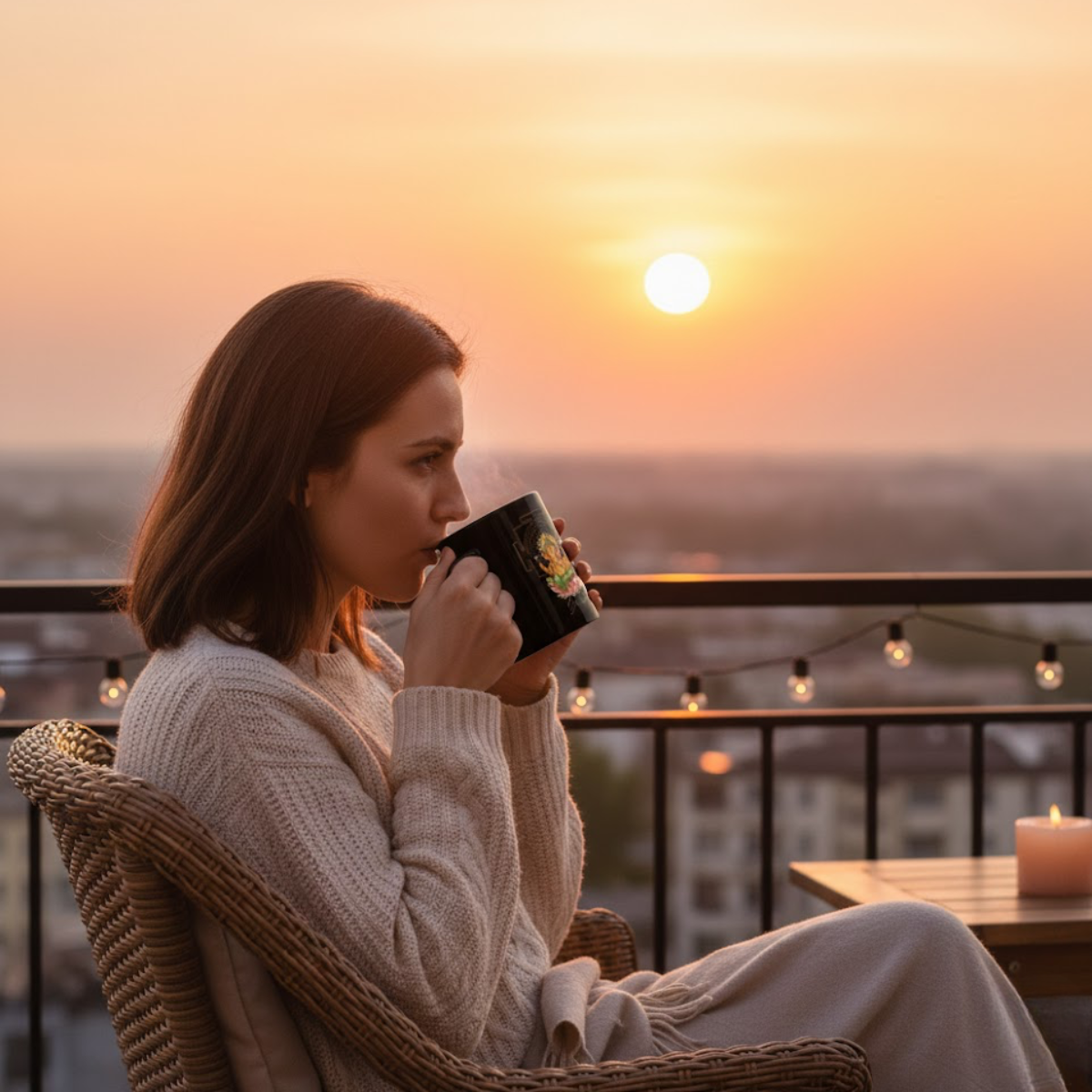 Ganesh Sagrado – Taza Negra Abundancia & Bendición (11oz & 15oz)